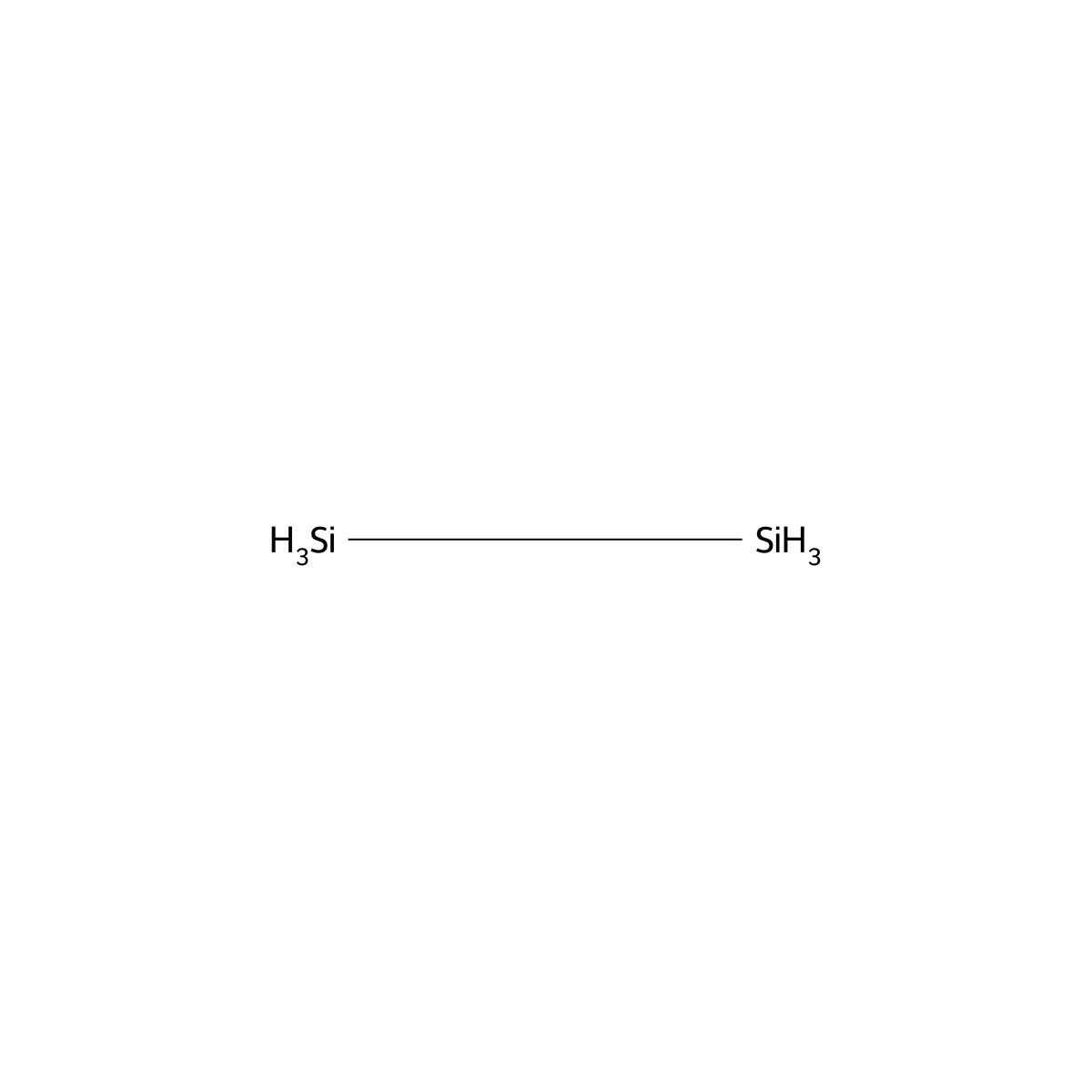 Disilane molecular structure, CAS 1590-87-0