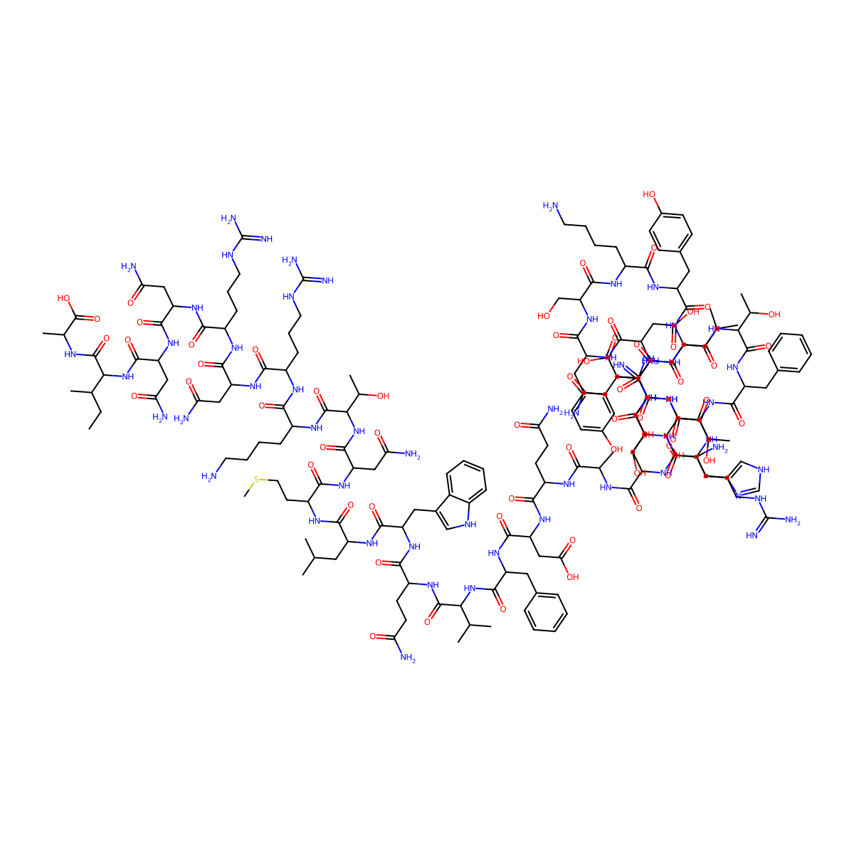 Enteroglucagon molecular structure, CAS 159002-68-3