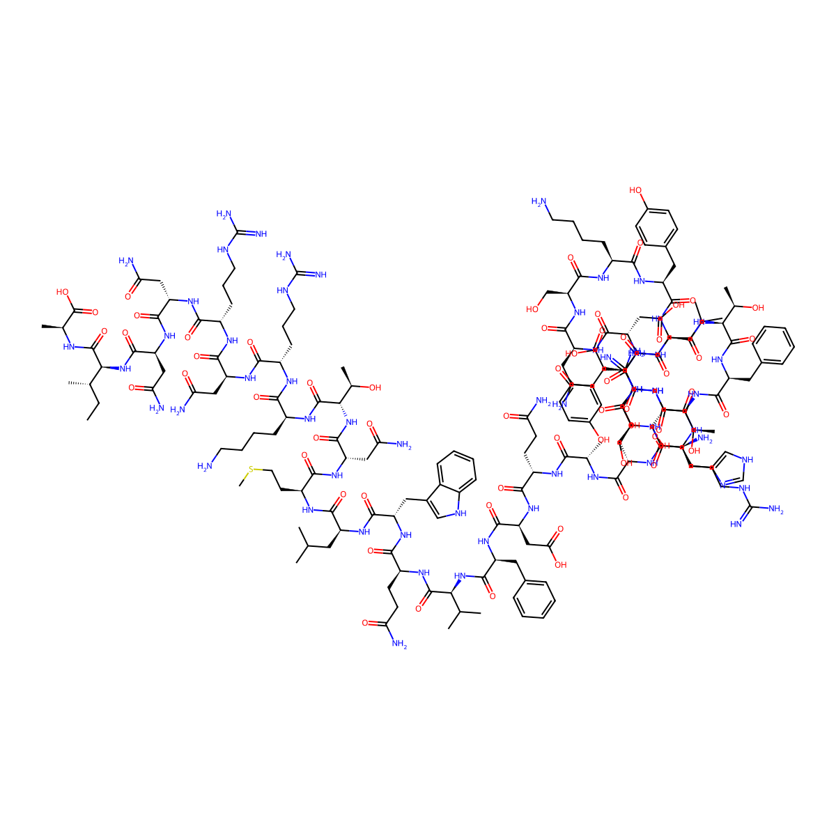 Enteroglucagon molecular structure, CAS 159002-68-3