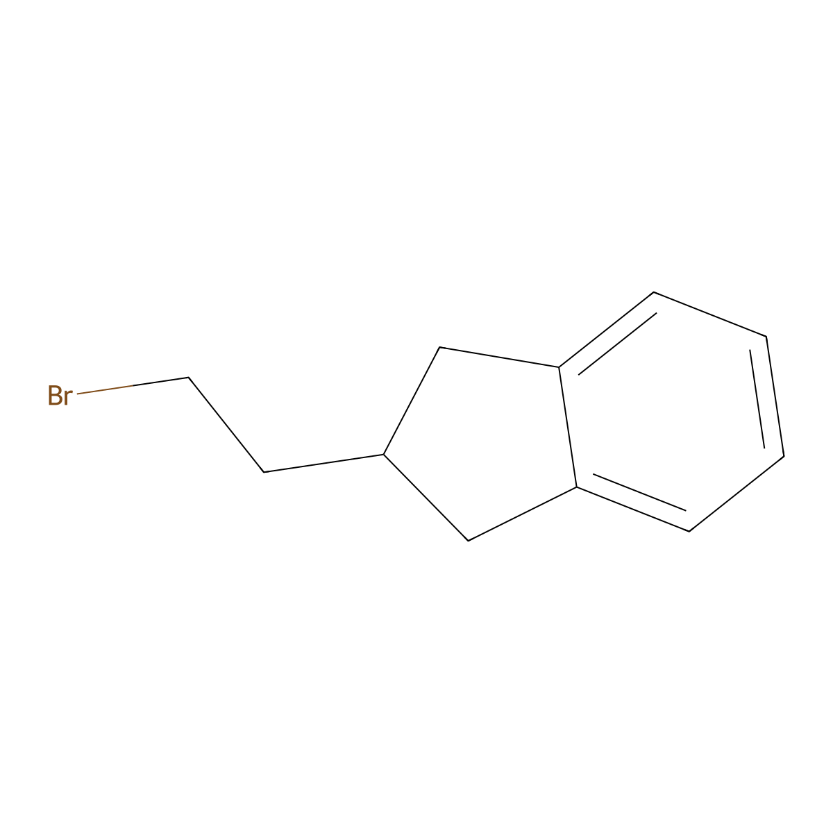 2-(2-bromoethyl)-2,3-dihydro-1H-indene molecular structure, CAS 159011-42-4