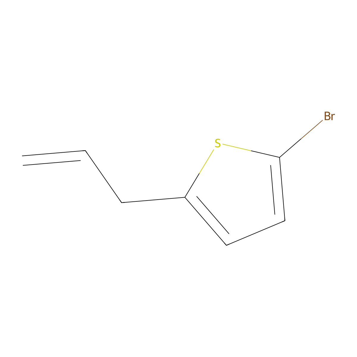 3-(5-Bromo-2-thienyl)-1-propene molecular structure, CAS 159013-60-2