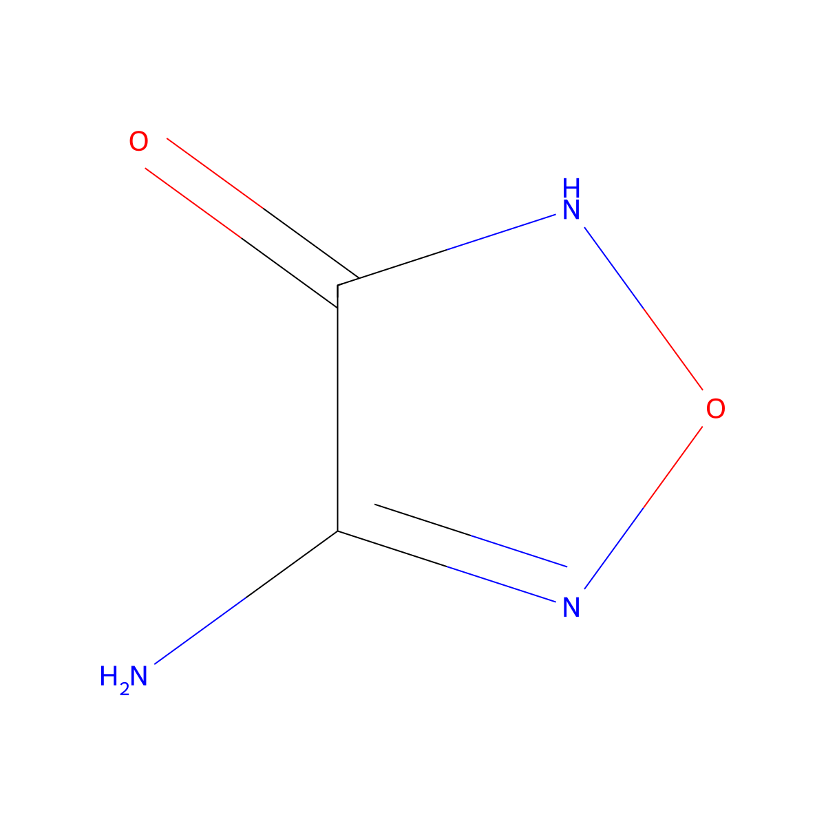 4-Amino-1,2,5-oxadiazol-3-ol molecular structure, CAS 159013-90-8