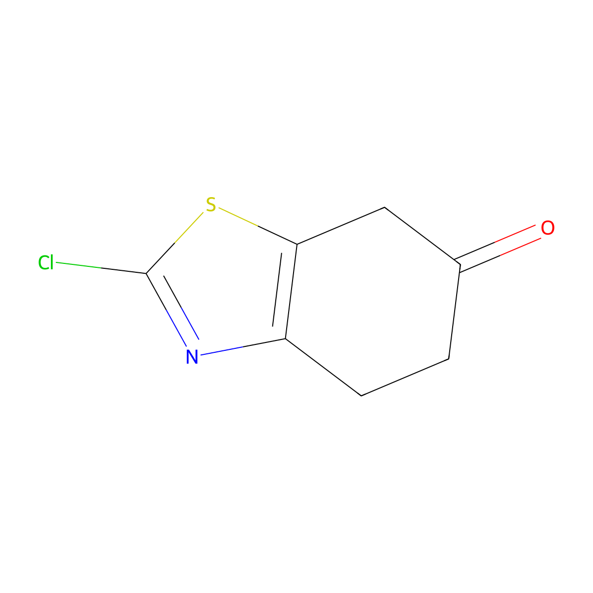 2-Chloro-4,5,6,7-tetrahydro-1,3-benzothiazol-6-one molecular structure, CAS 159015-39-1
