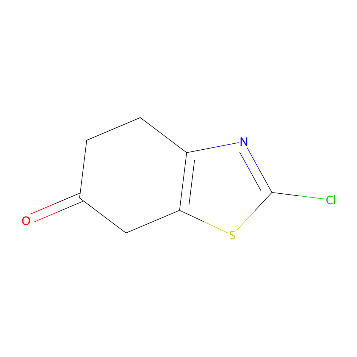 2-Chloro-4,5,6,7-tetrahydro-1,3-benzothiazol-6-one molecular structure, CAS 159015-39-1