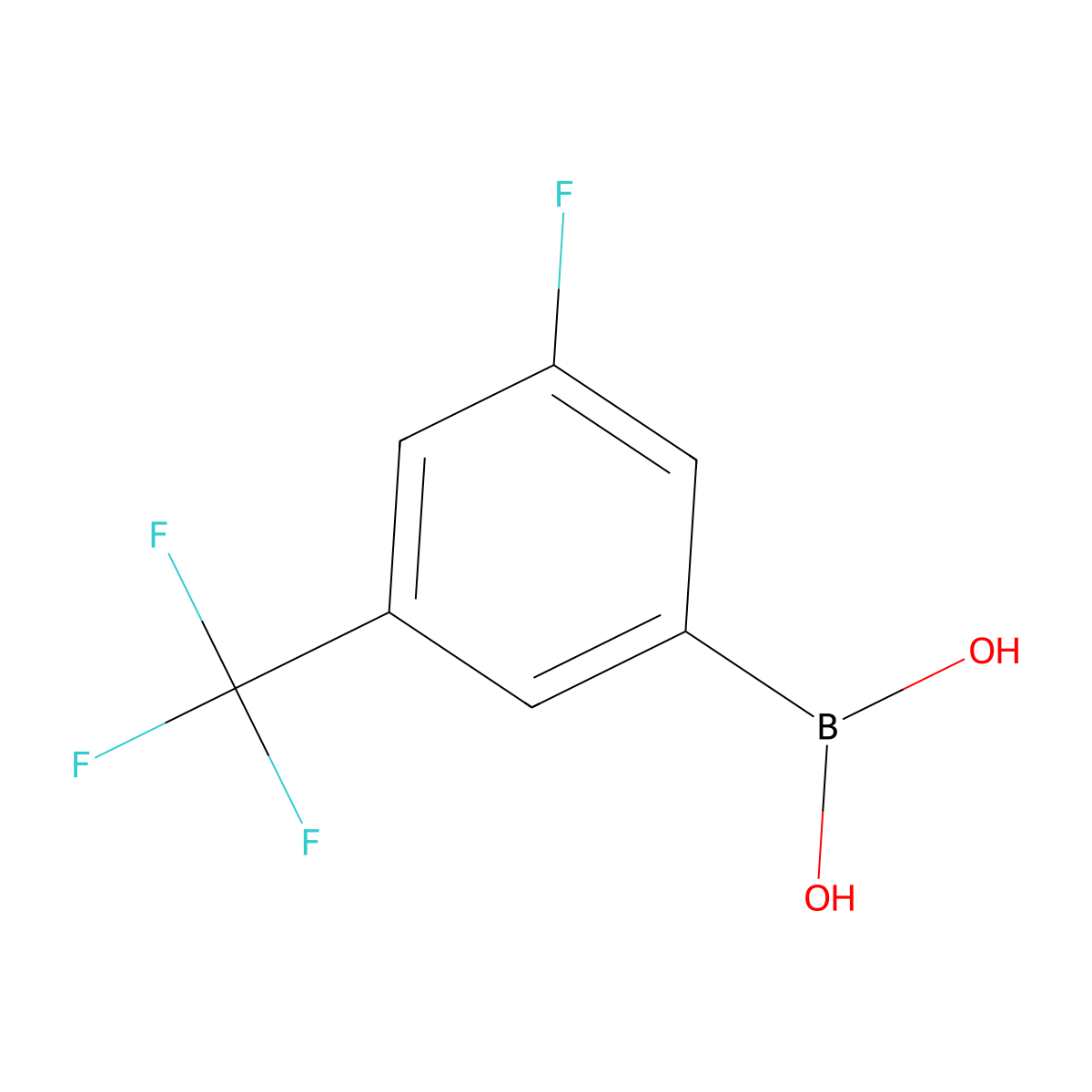 3-Fluoro-5-(trifluoromethyl)benzeneboronic acid molecular structure, CAS 159020-59-4