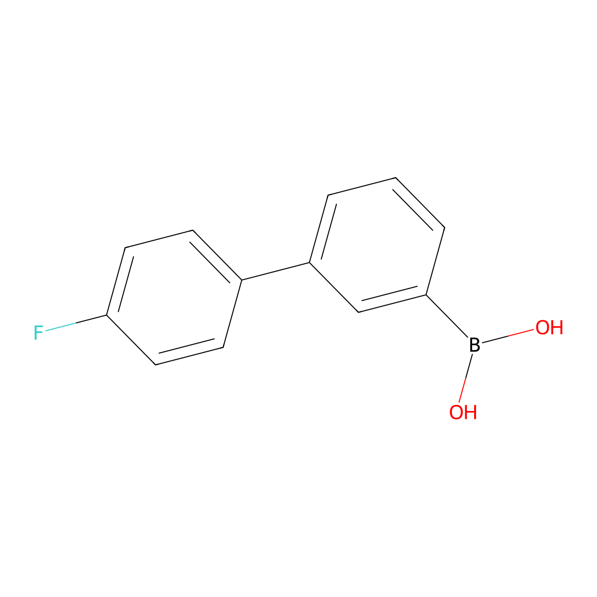 (4'-Fluoro-[1,1'-biphenyl]-3-yl)boronic acid molecular structure, CAS 159020-61-8
