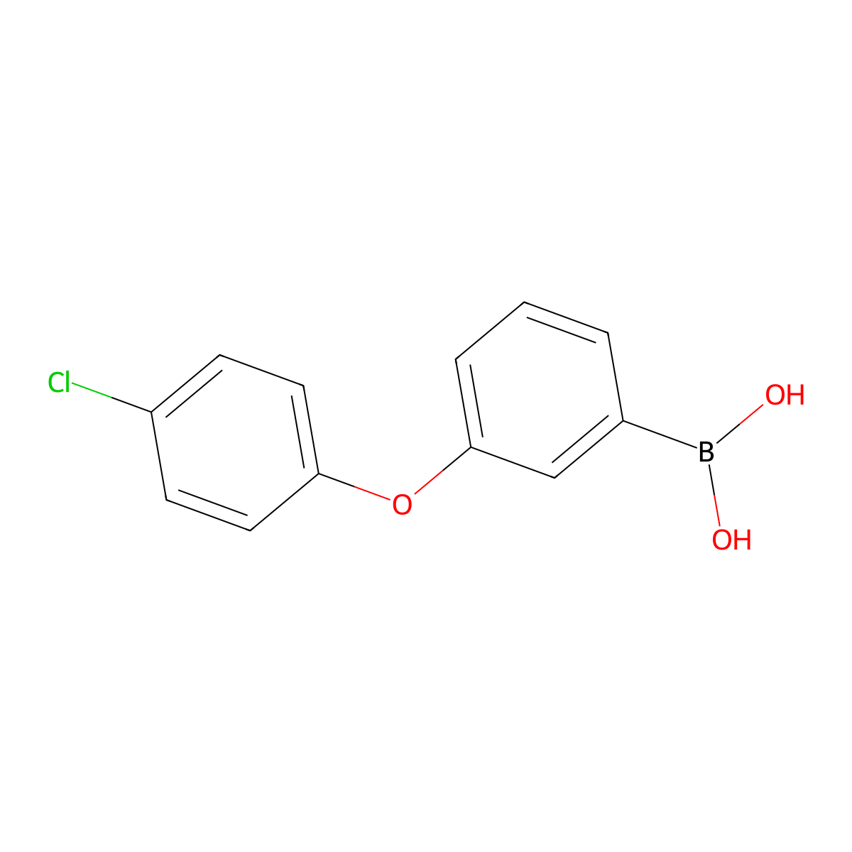 [3-(4-Chlorophenoxy)phenyl]boronic acid molecular structure, CAS 159020-63-0
