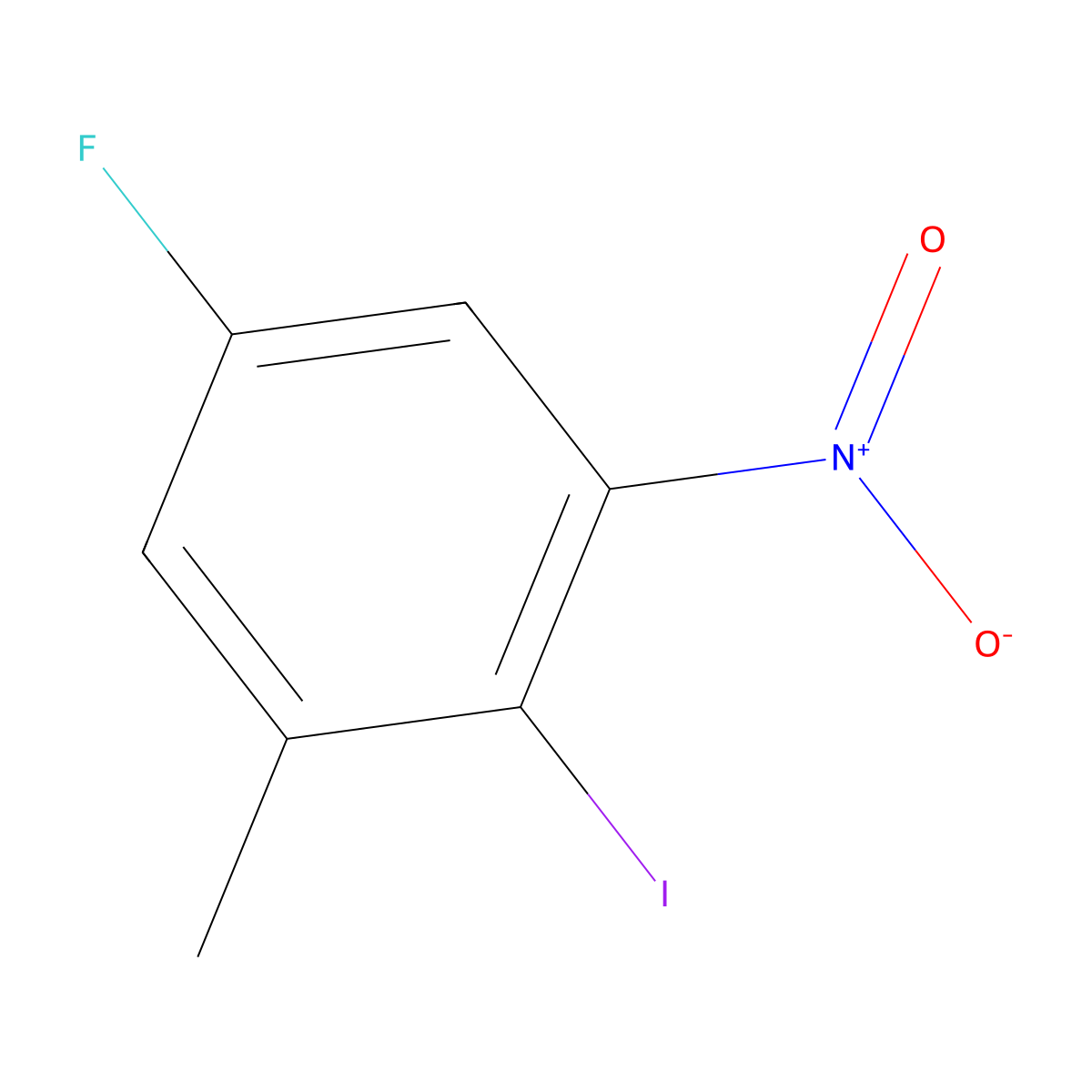 5-Fluoro-2-iodo-3-nitrotoluene molecular structure, CAS 159020-74-3