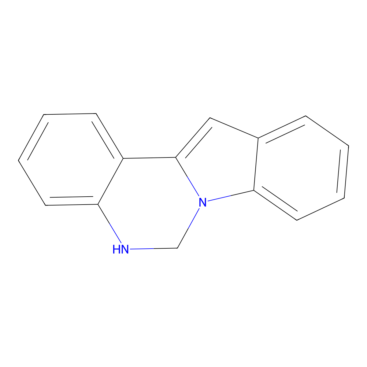 5,6-Dihydroindolo[1,2-c]quinazoline molecular structure, CAS 159021-55-3
