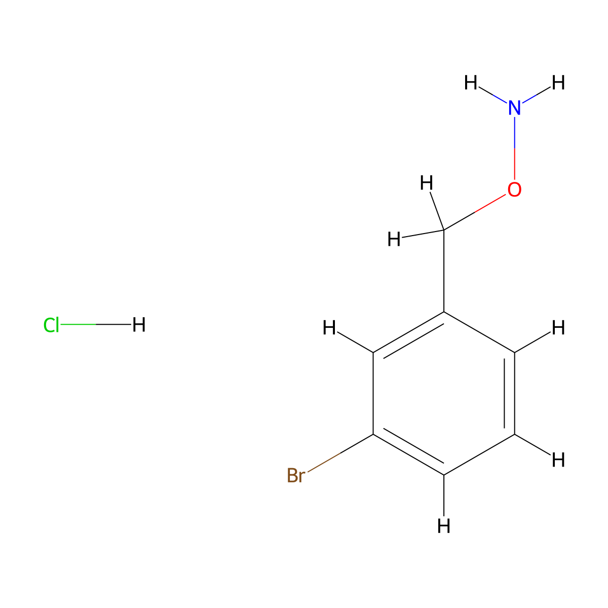 O-(3-Bromobenzyl)hydroxylamine hydrochloride molecular structure, CAS 159023-41-3