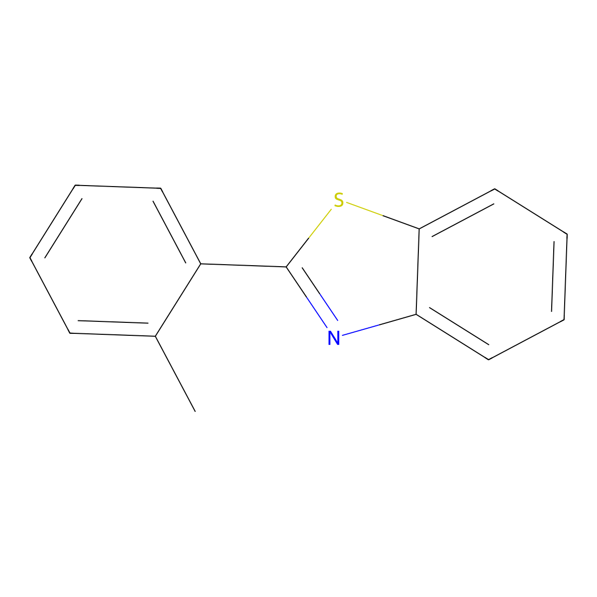 2-(o-Tolyl)benzothiazole molecular structure, CAS 15903-58-9