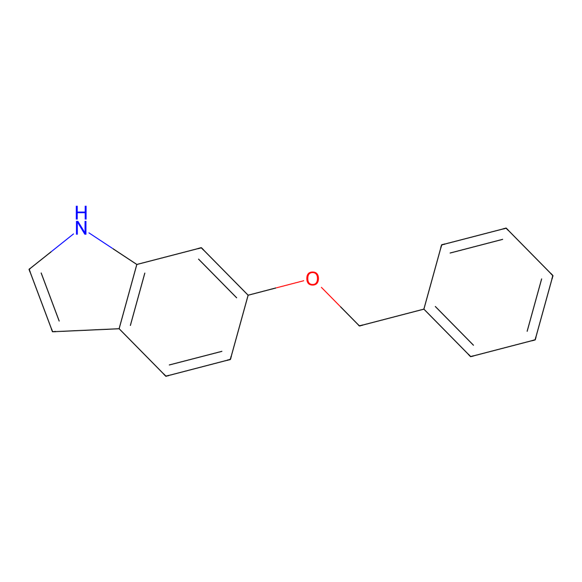 6-(benzyloxy)-1H-indole molecular structure, CAS 15903-94-3