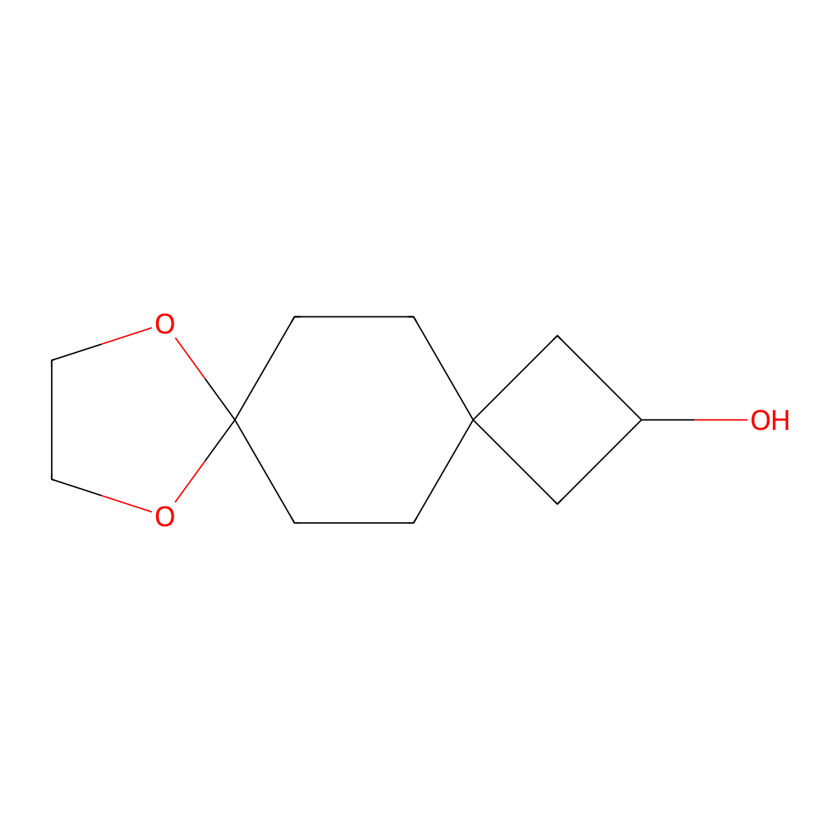 8,11-Dioxadispiro[3.2.47.24]tridecan-2-OL molecular structure, CAS 1590372-81-8