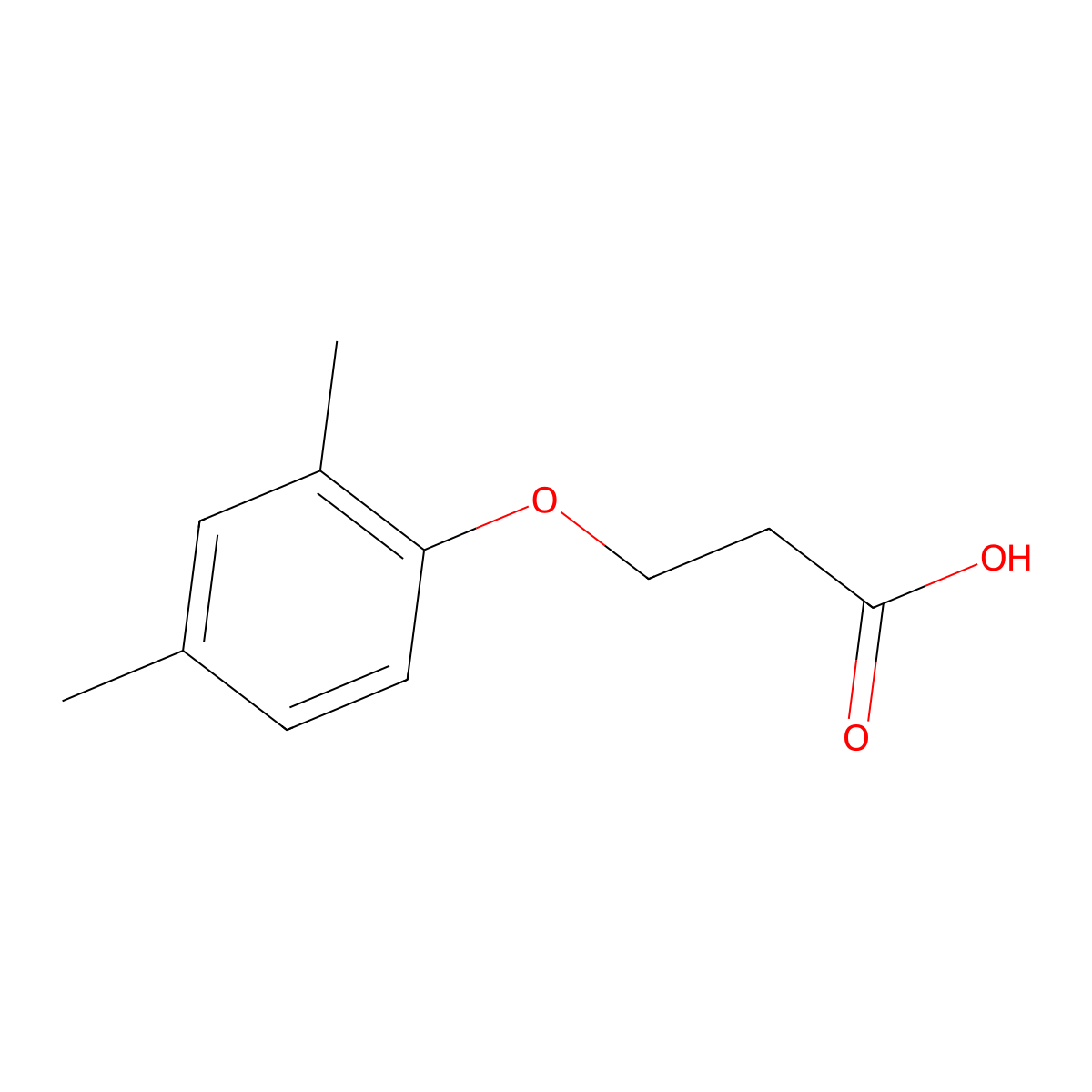 3-(2,4-Dimethylphenoxy)propanoic acid molecular structure, CAS 15904-03-7