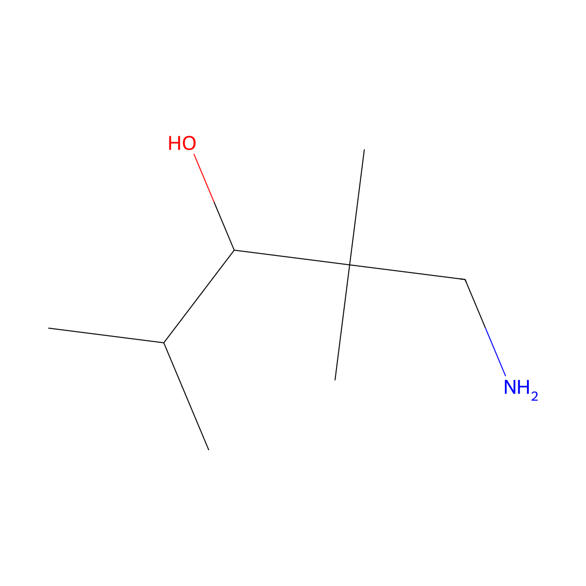 1-Amino-2,2,4-trimethylpentan-3-OL molecular structure, CAS 15904-27-5