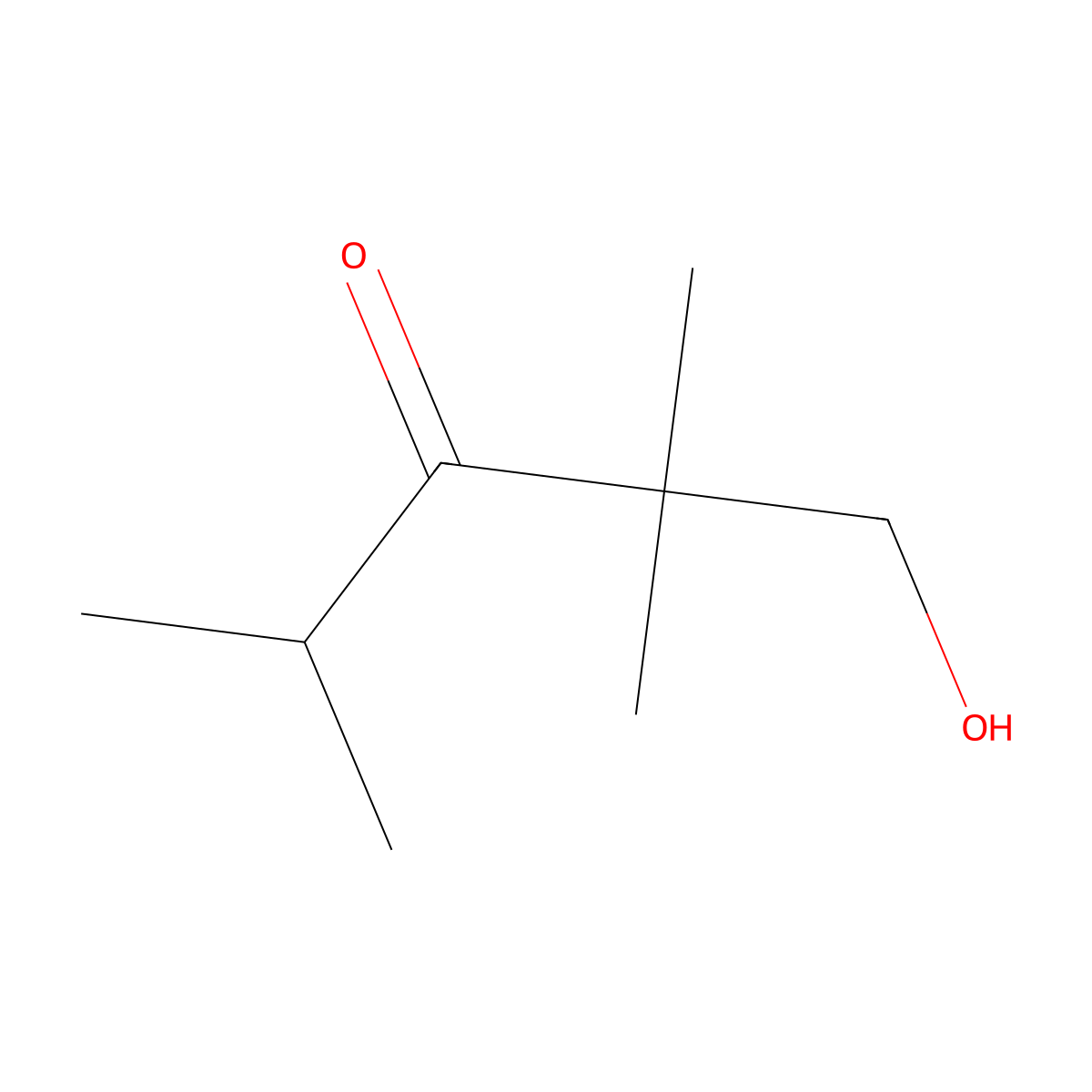 3-Pentanone, 1-hydroxy-2,2,4-trimethyl- molecular structure, CAS 15904-30-0