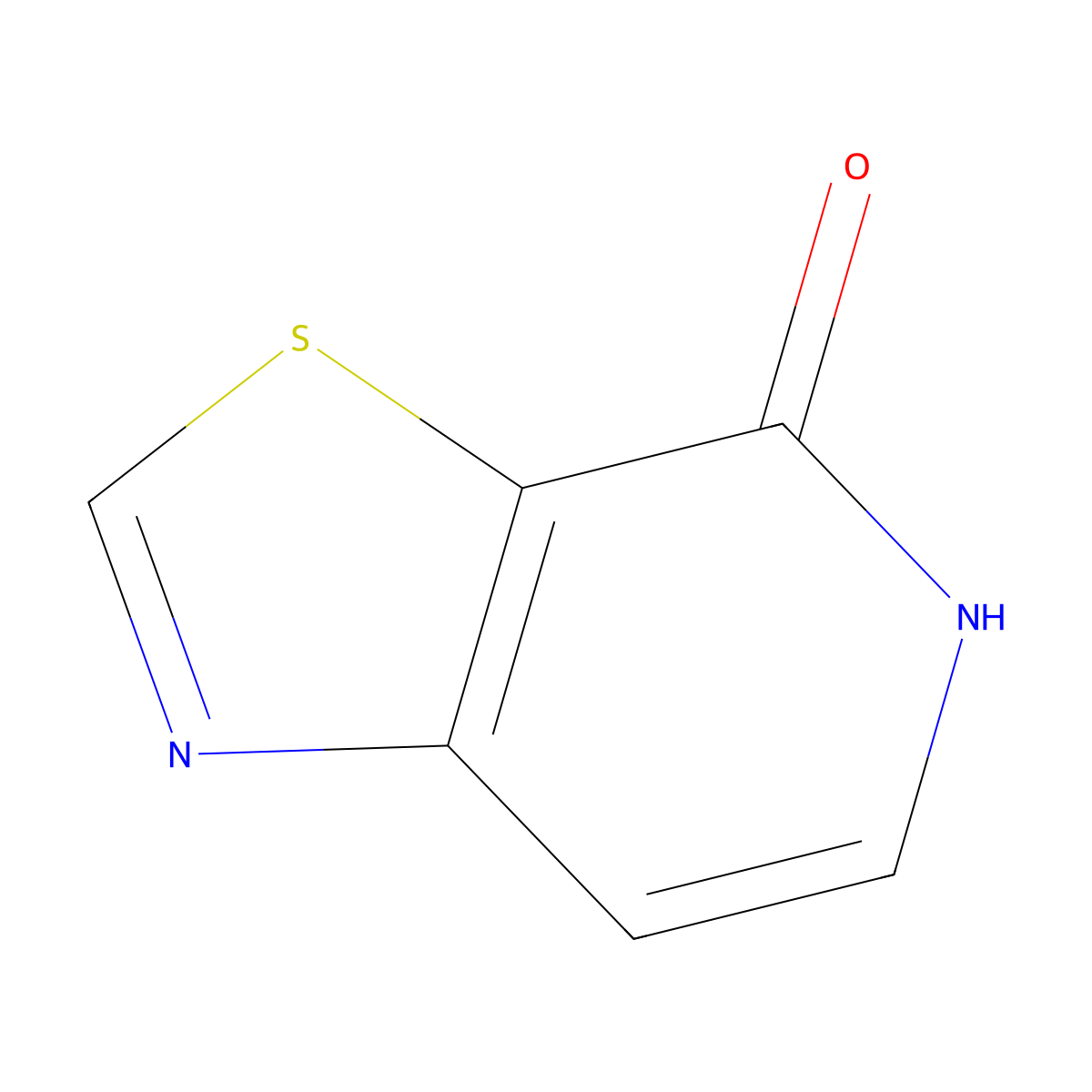 Thiazolo[5,4-c]pyridin-4(5H)-one molecular structure, CAS 1590410-48-2