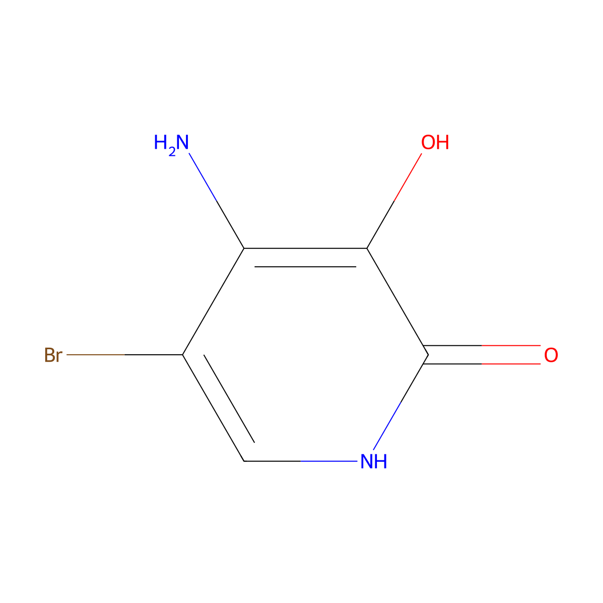 4-Amino-5-bromopyridine-2,3-diol molecular structure, CAS 1590410-68-6