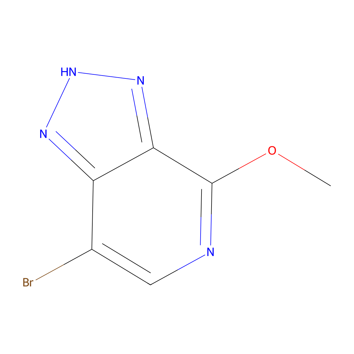 7-bromo-4-methoxy-3H-[1,2,3]triazolo[4,5-c]pyridine molecular structure, CAS 1590410-84-6