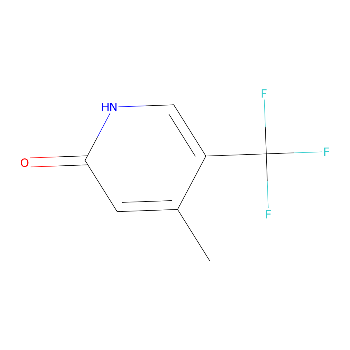 4-Methyl-5-(trifluoromethyl)pyridin-2-ol molecular structure, CAS 1590412-13-7