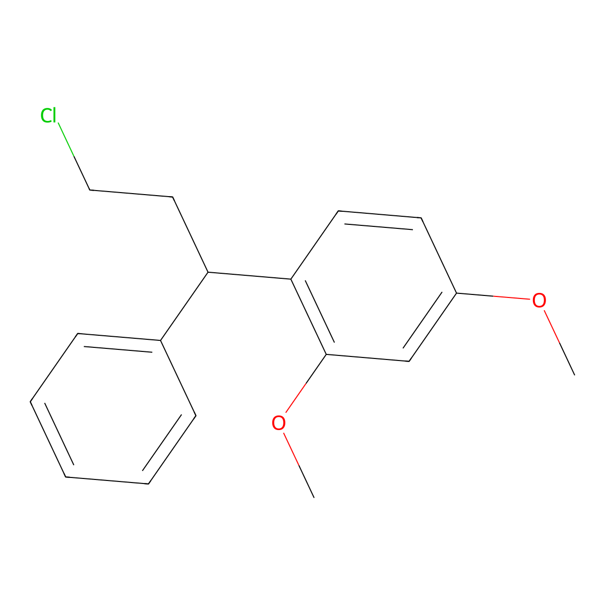 1-(3-Chloro-1-phenylpropyl)-2,4-dimethoxybenzene molecular structure, CAS 1590417-54-1