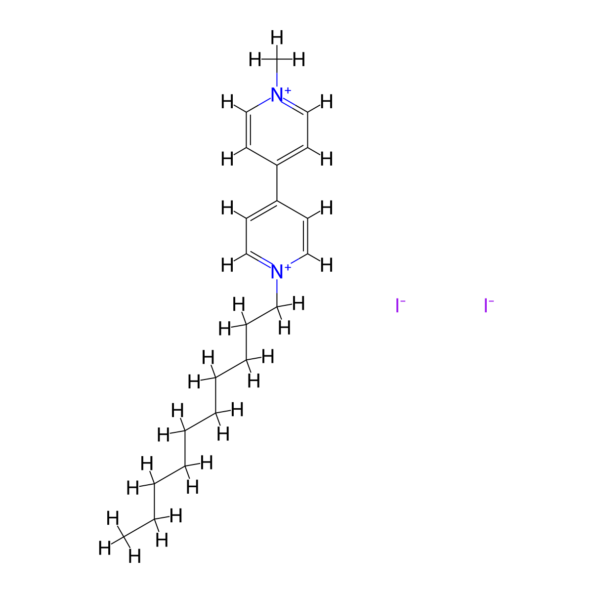 1'-Decyl-1-methyl-[4,4'-bipyridine]-1,1'-diium diiodide molecular structure, CAS 1590422-36-8