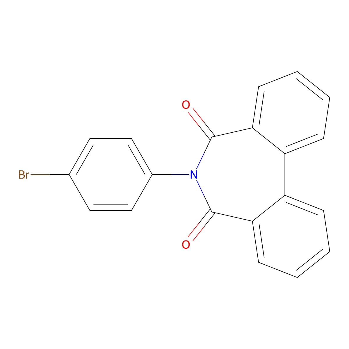 6-(4-Bromophenyl)benzo[d][2]benzazepine-5,7-dione molecular structure, CAS 159046-20-5