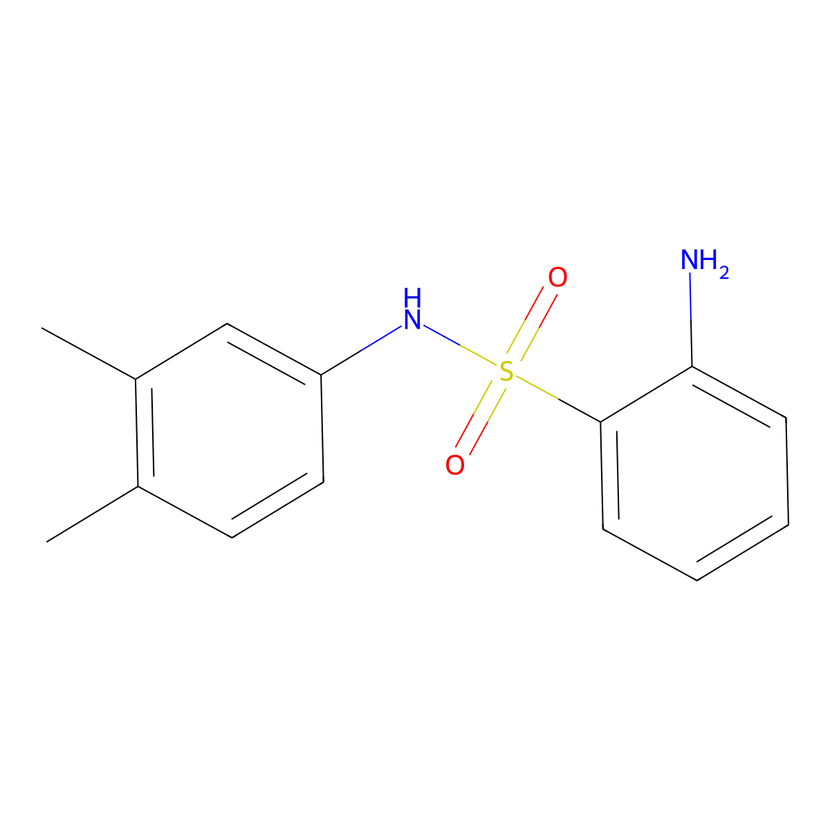 2-Amino-N-(3,4-dimethylphenyl)benzenesulfonamide molecular structure, CAS 159048-92-7