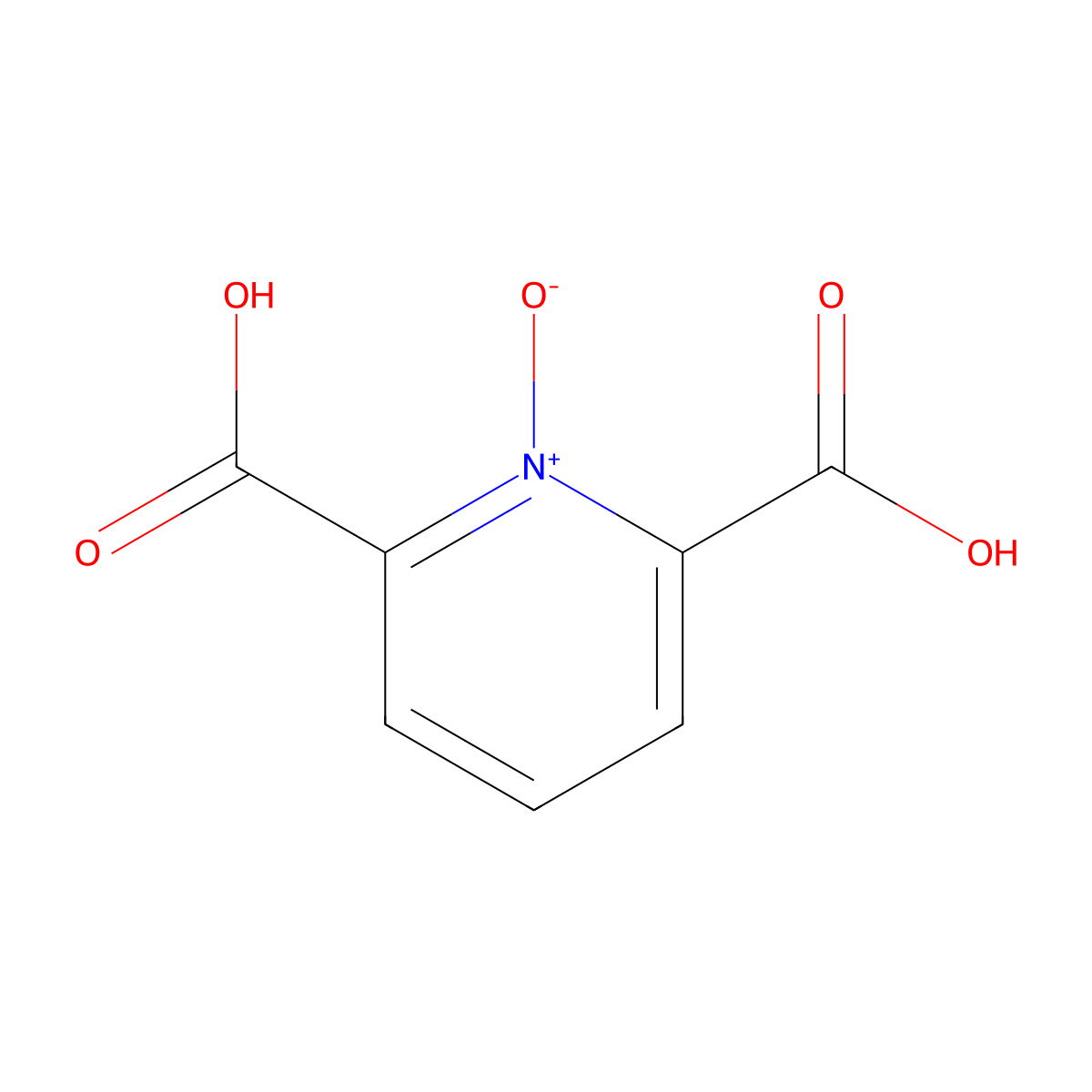2,6-Pyridinedicarboxylic acid, 1-oxide molecular structure, CAS 15905-16-5