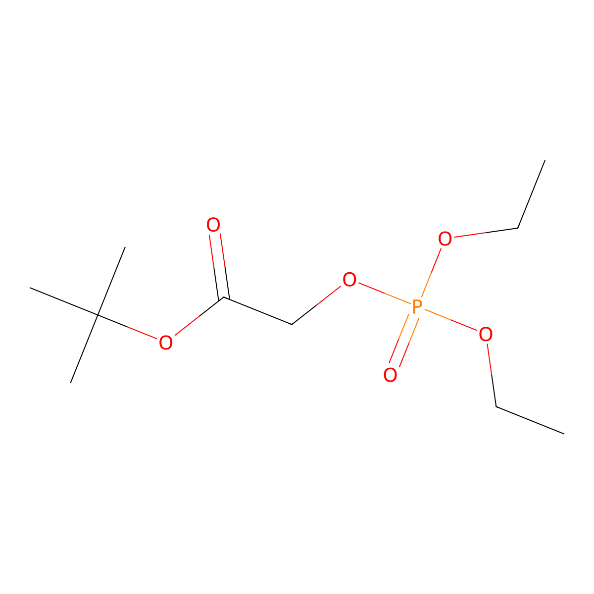 Tert-butyl 2-((diethoxyphosphoryl)oxy)acetate molecular structure, CAS 159054-27-0