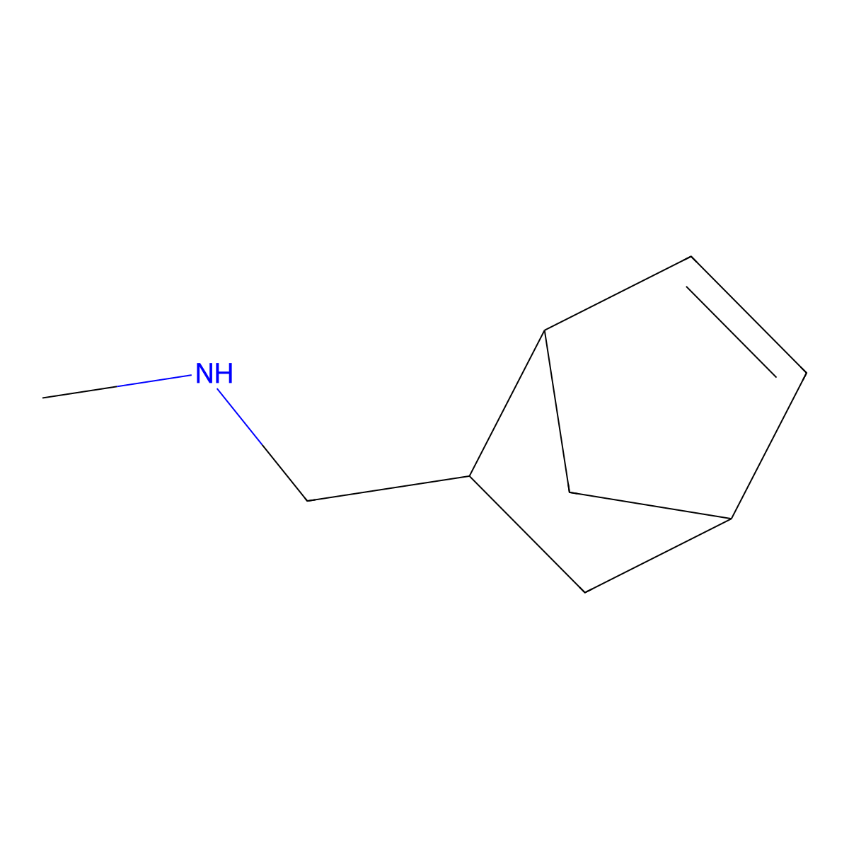 ({Bicyclo[2.2.1]hept-5-en-2-yl}methyl)(methyl)amine molecular structure, CAS 15907-62-7