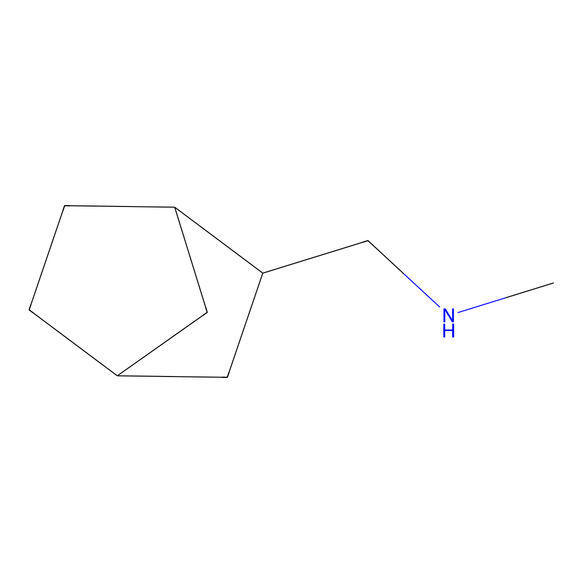 1-(Bicyclo[2.2.1]heptan-2-yl)-N-methylmethanamine molecular structure, CAS 15907-66-1