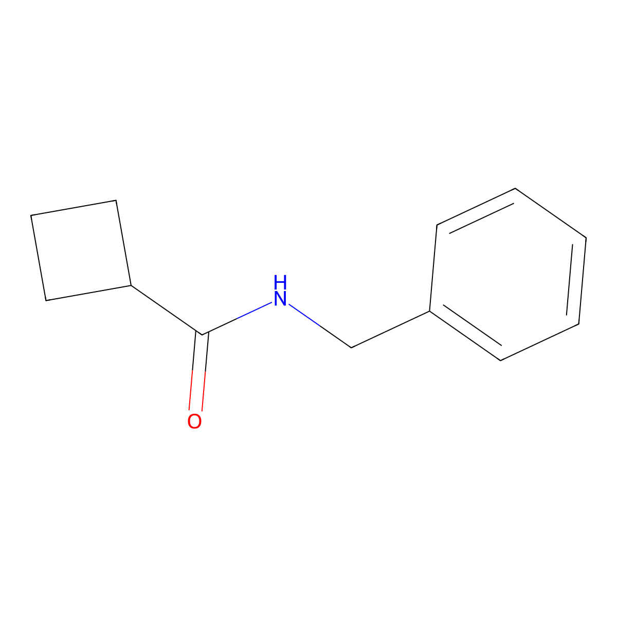N-benzylcyclobutanecarboxamide molecular structure, CAS 15907-76-3