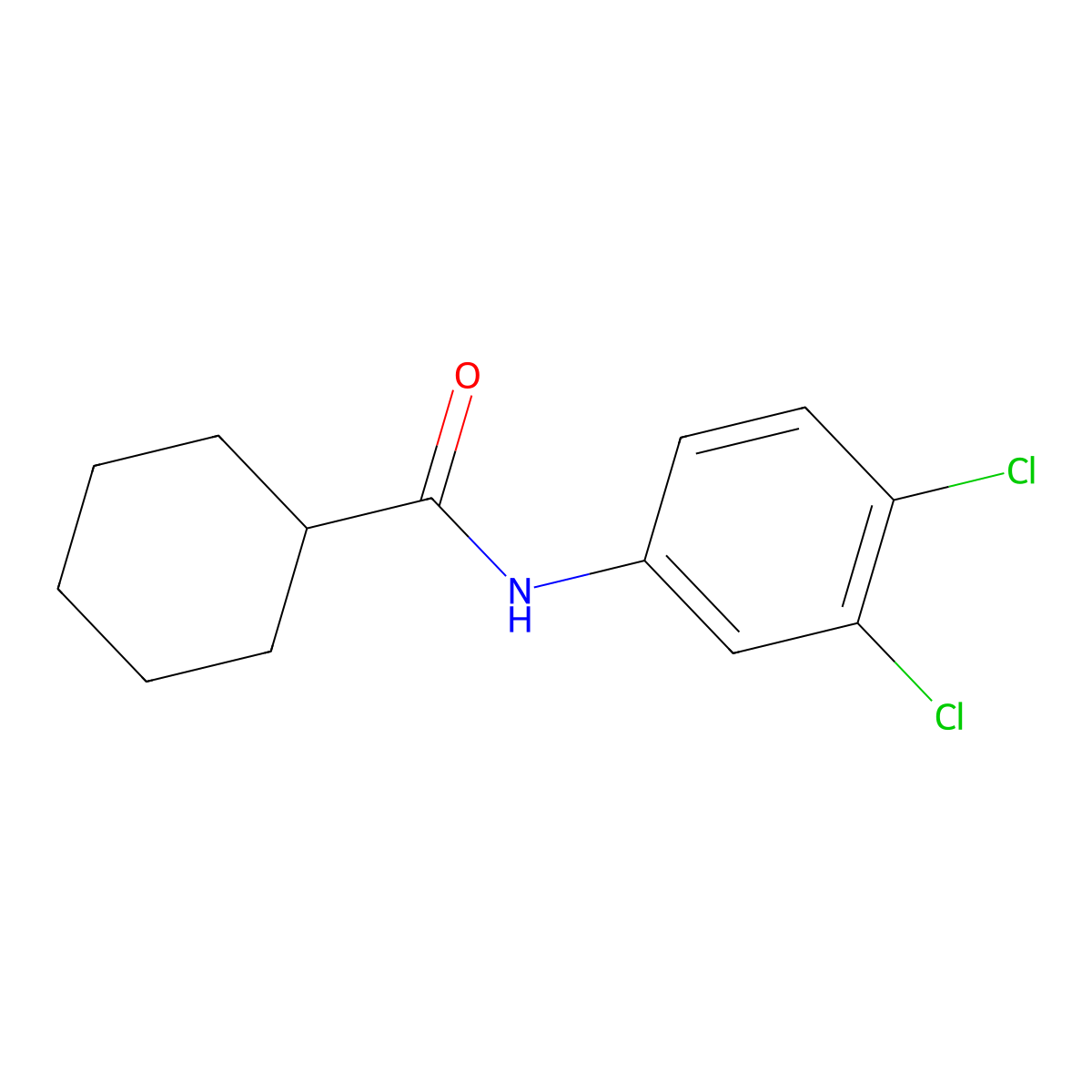 3',4'-Dichlorocyclohexanecarboxanilide molecular structure, CAS 15907-85-4