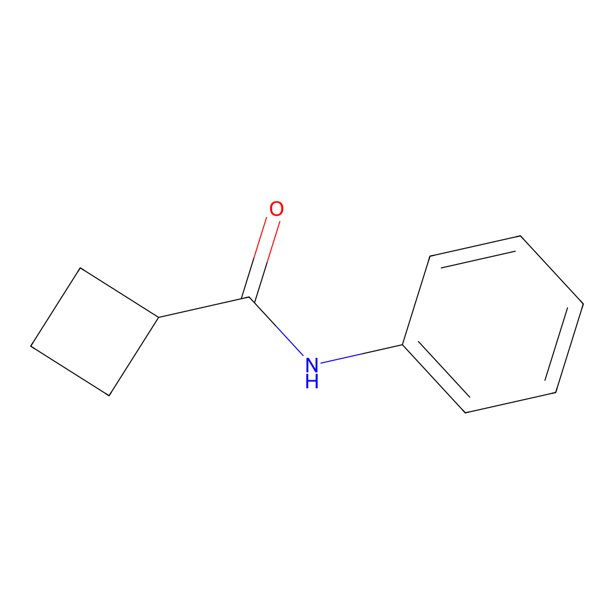 N-Phenylcyclobutanecarboxamide molecular structure, CAS 15907-95-6