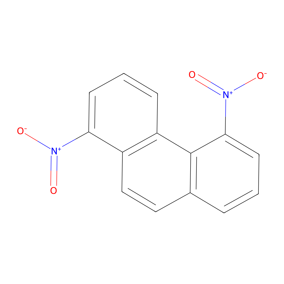 1,5-Dinitrophenanthrene molecular structure, CAS 159092-66-7