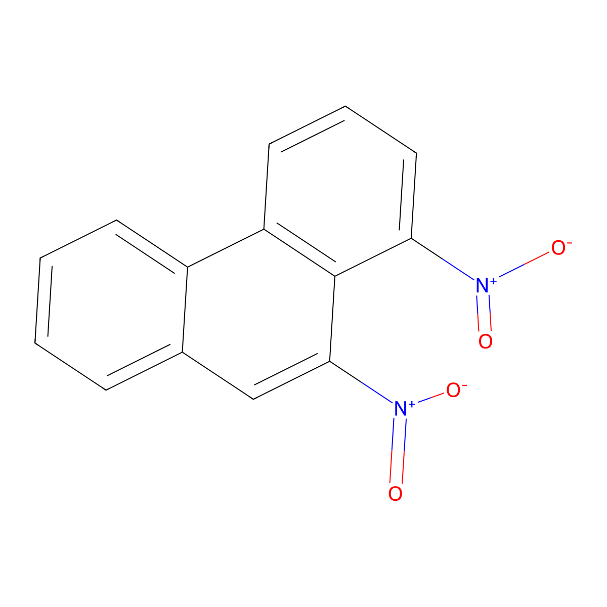 1,10-Dinitrophenanthrene molecular structure, CAS 159092-68-9
