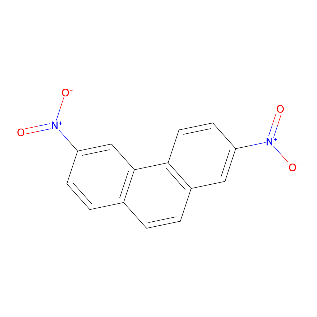 Phenanthrene, 2,6-dinitro- molecular structure, CAS 159092-69-0
