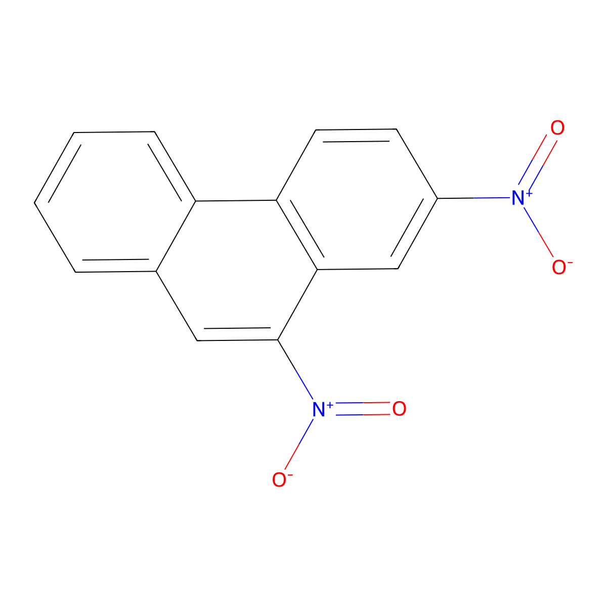 Phenanthrene, 2,10-dinitro- molecular structure, CAS 159092-71-4