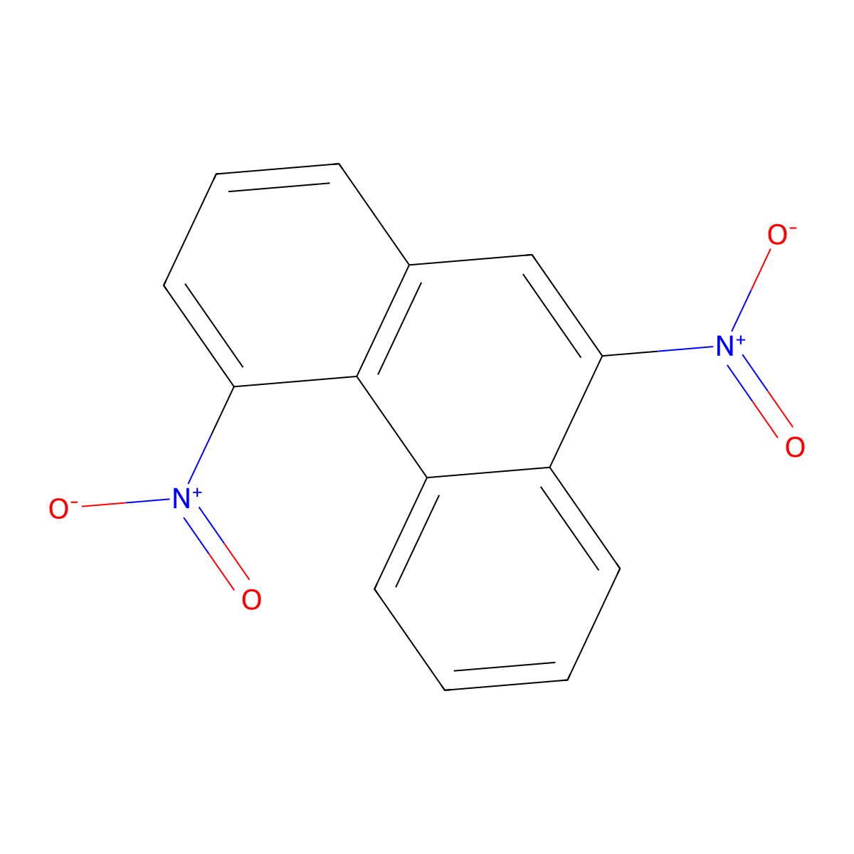 4,9-Dinitrophenanthrene molecular structure, CAS 159092-74-7