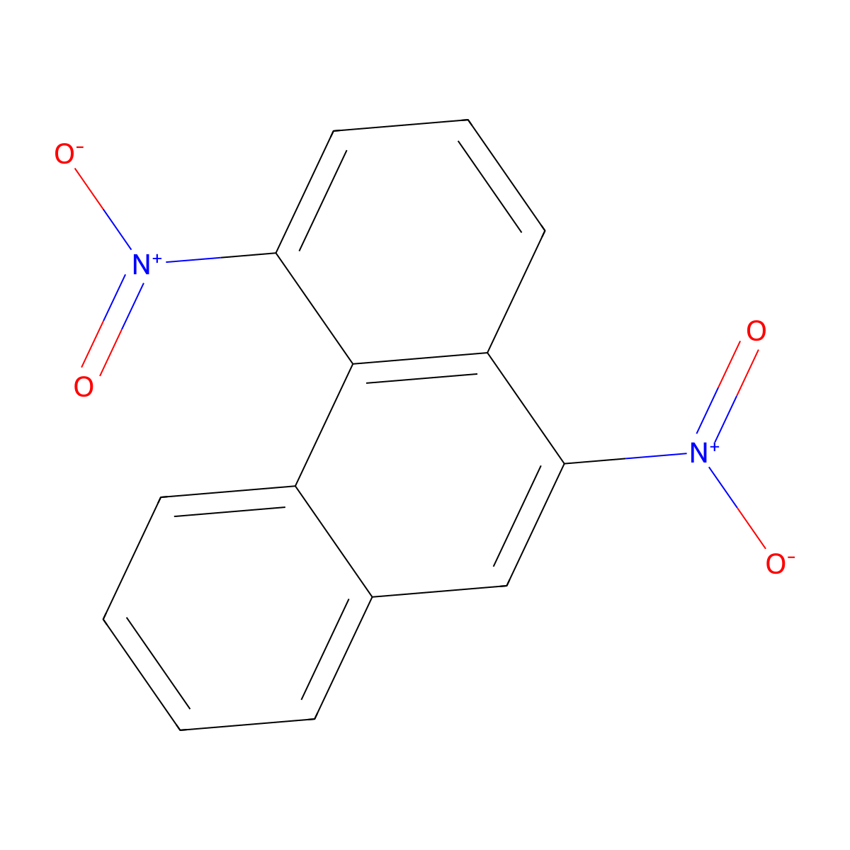 4,10-Dinitrophenanthrene molecular structure, CAS 159092-75-8
