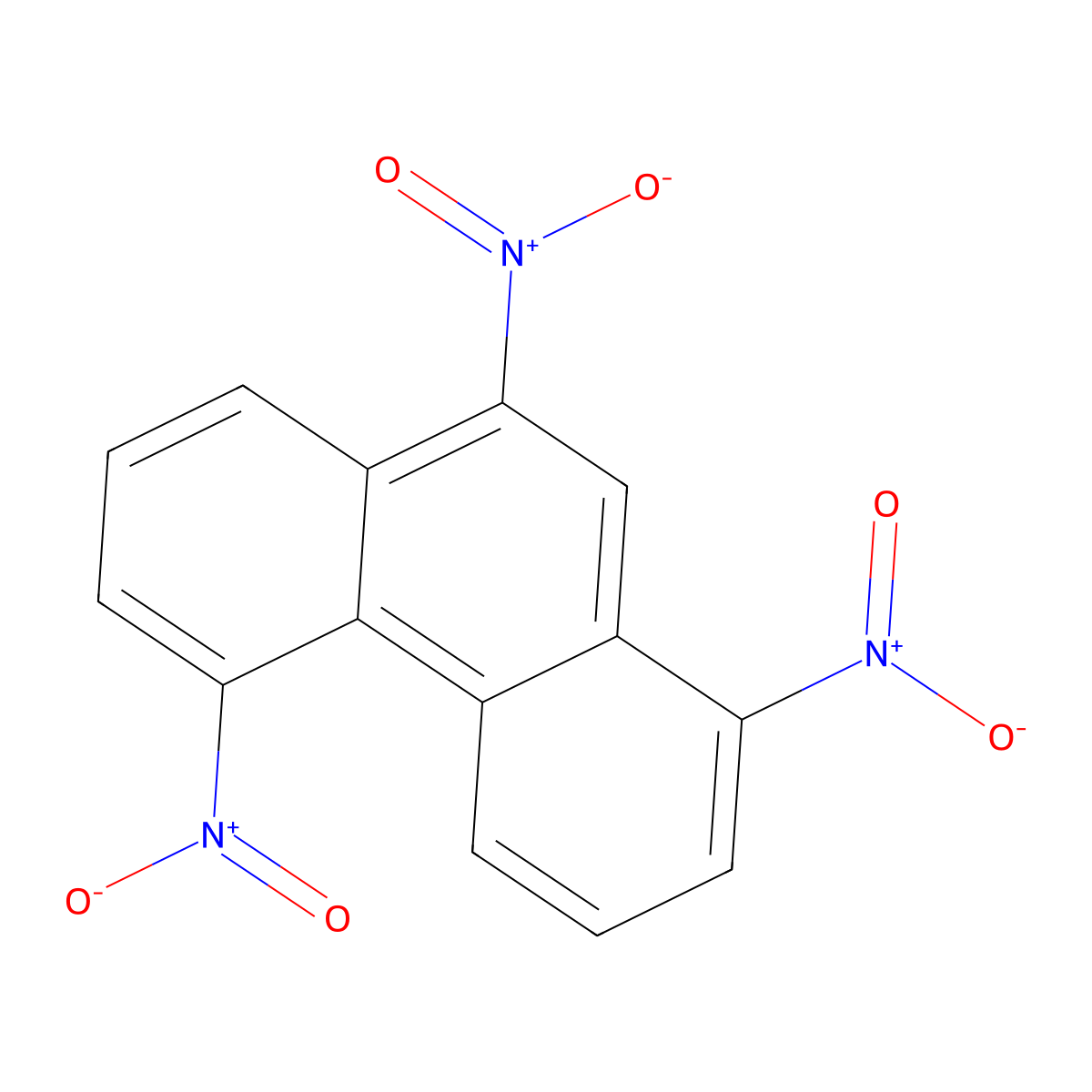 Phenanthrene, 1,5,9-trinitro- molecular structure, CAS 159092-76-9