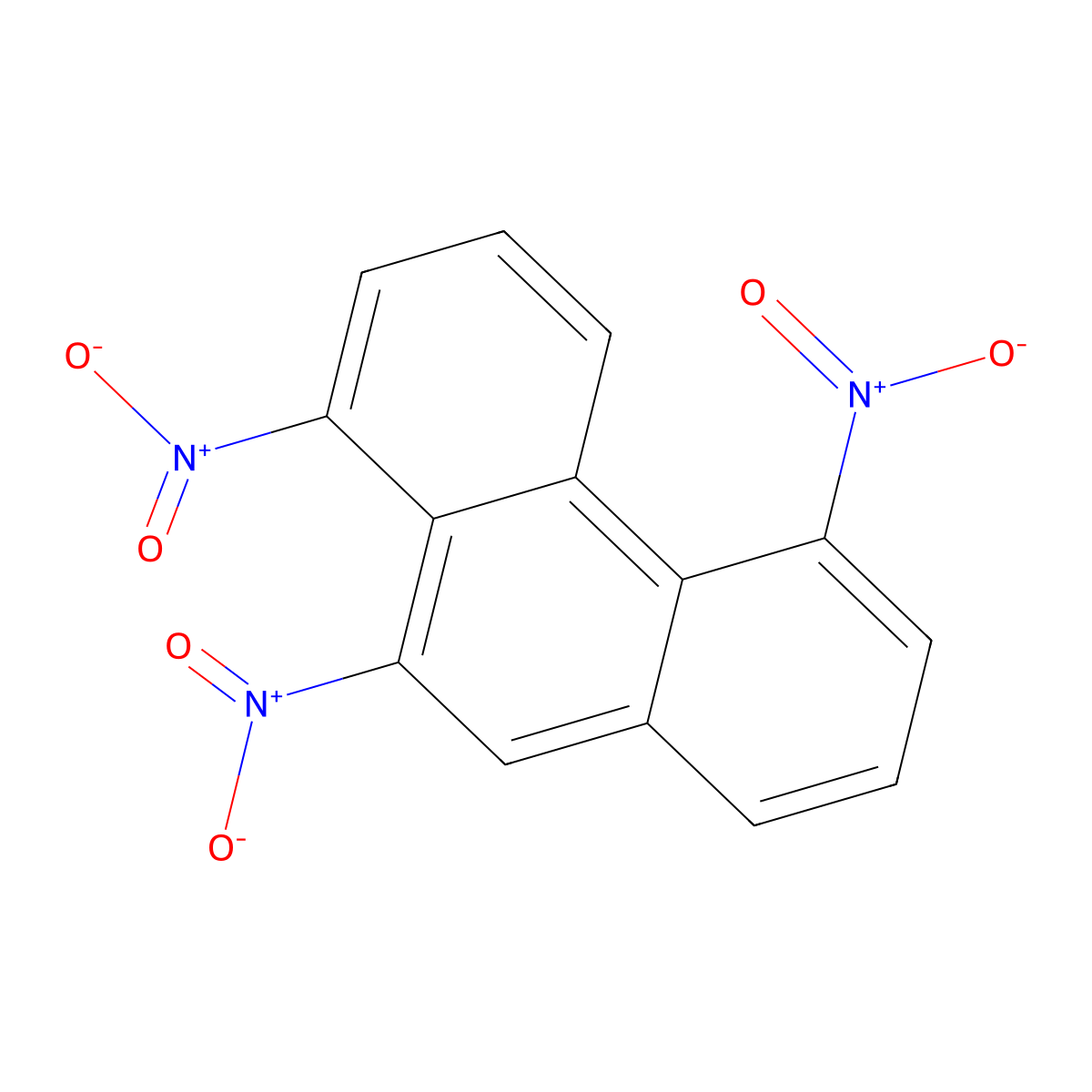 1,5,10-Trinitrophenanthrene molecular structure, CAS 159092-77-0