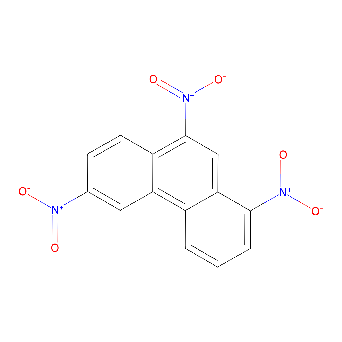 1,6,9-Trinitrophenanthrene molecular structure, CAS 159092-78-1