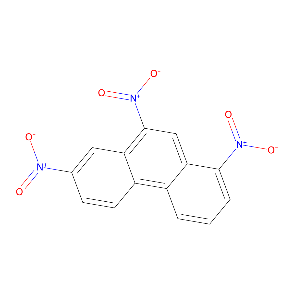 Phenanthrene, 1,7,9-trinitro- molecular structure, CAS 159092-79-2