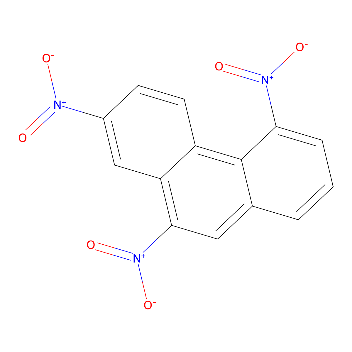 2,5,10-Trinitrophenanthrene molecular structure, CAS 159092-80-5