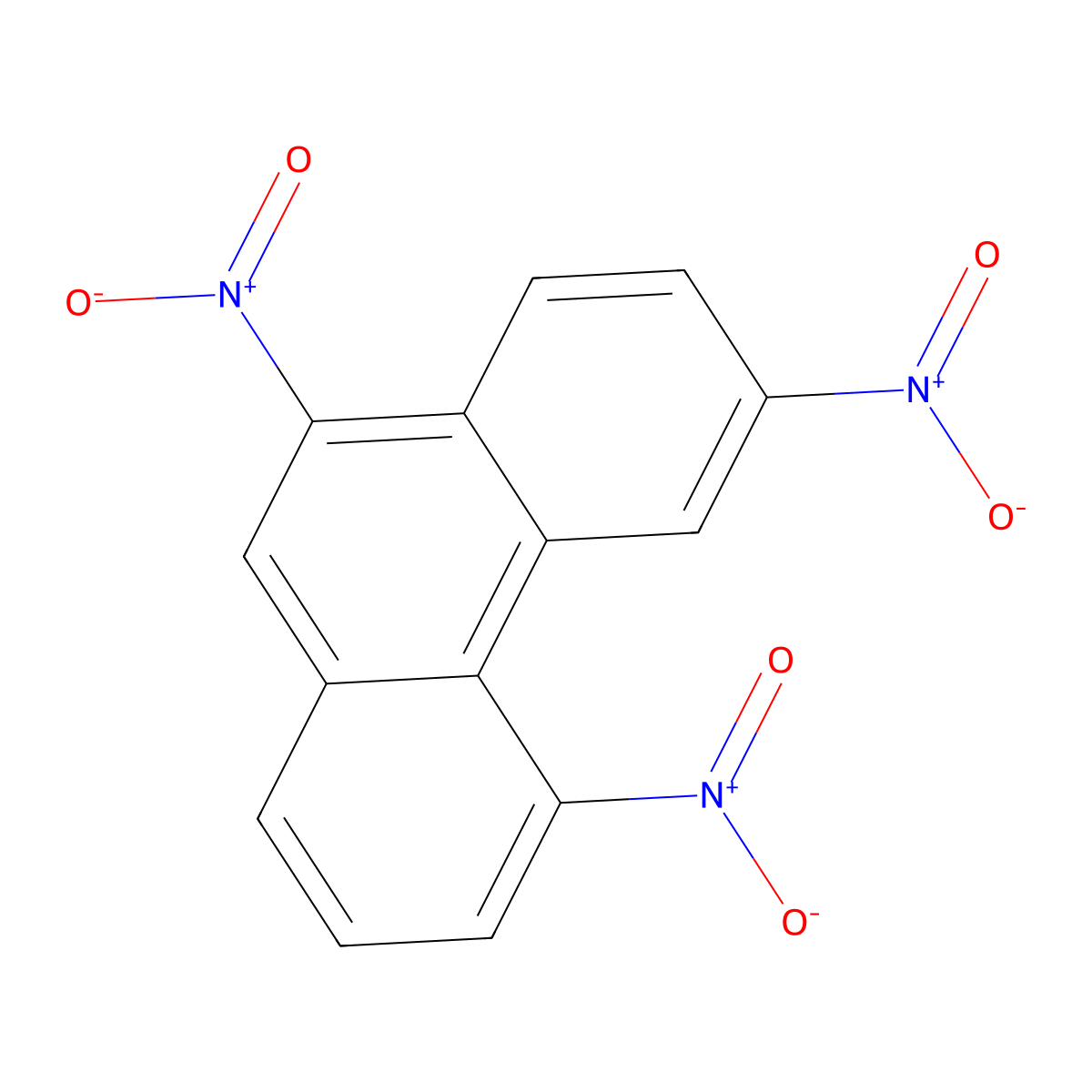 Phenanthrene, 3,5,10-trinitro- molecular structure, CAS 159092-85-0