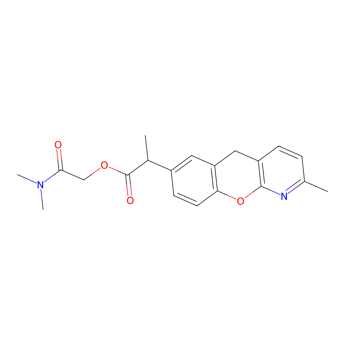Tilnoprofen Arbamel molecular structure, CAS 159098-79-0