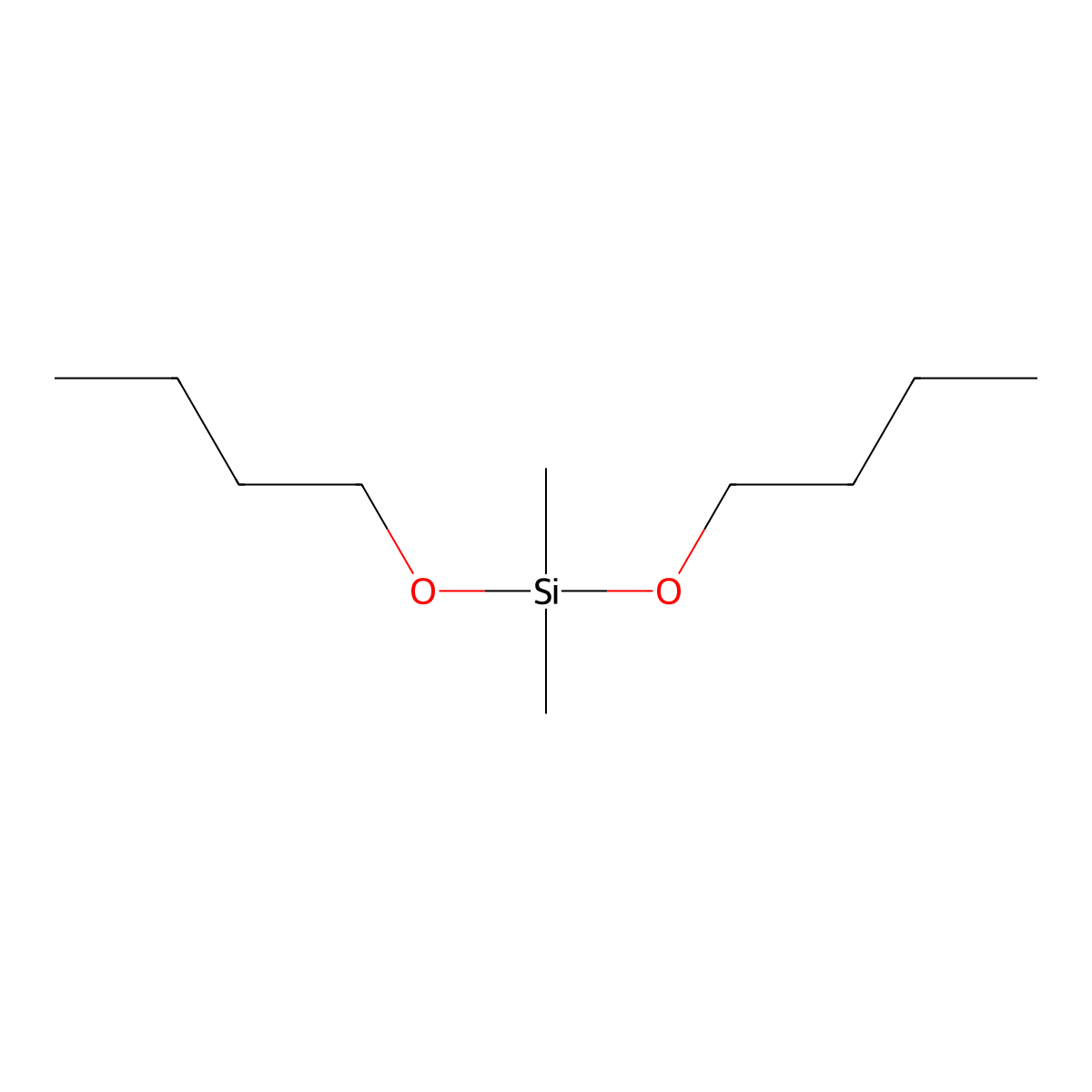 Dibutoxy(dimethyl)silane molecular structure, CAS 1591-02-2