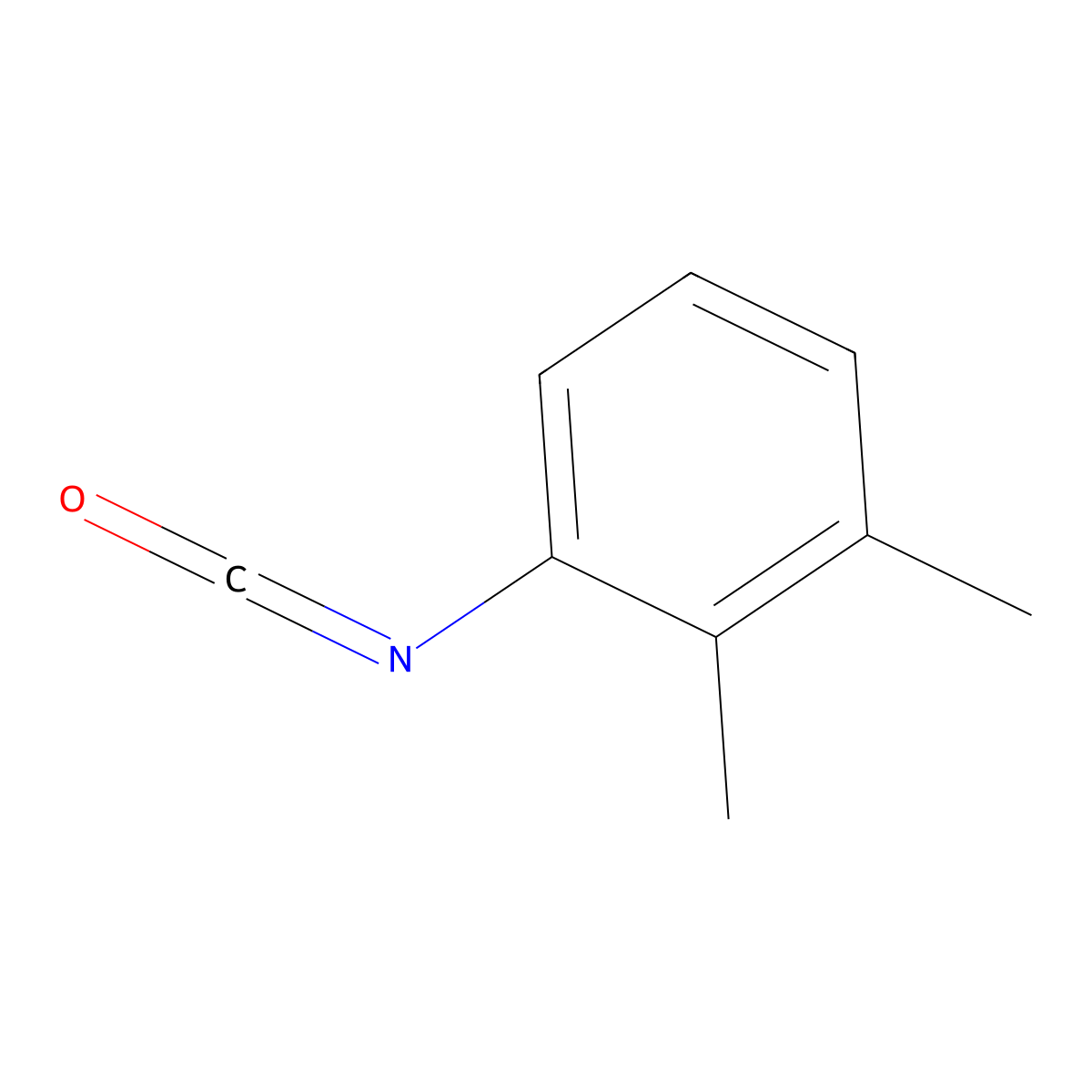 2,3-Dimethylphenyl isocyanate molecular structure, CAS 1591-99-7